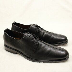 COLE HAAN Leather Derby Shoes Black Men's Size 12 M